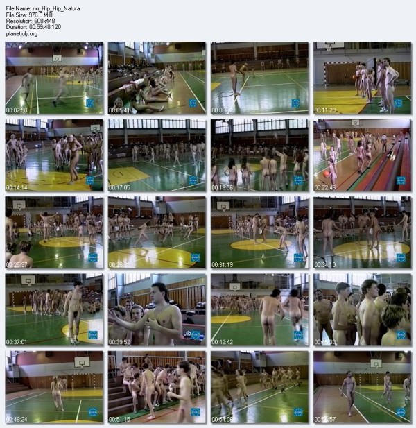 Family nudism in the sports hall - Hip-Hip Natura [WorldNudism]