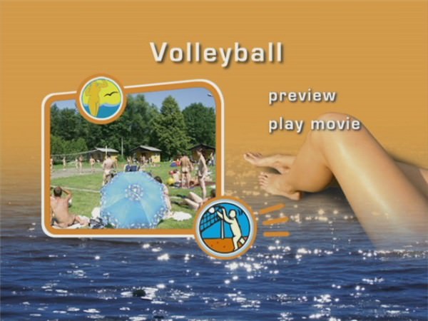 Volleyball - game which naturist outdoors play [WorldNudism]