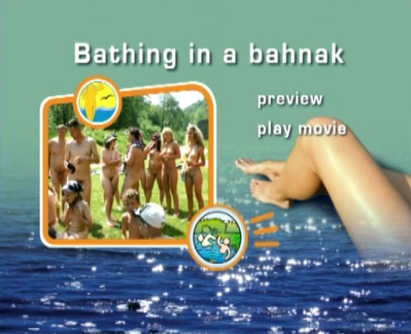 FKK video family naturism - Bathing in a Bahnak [WorldNudism]