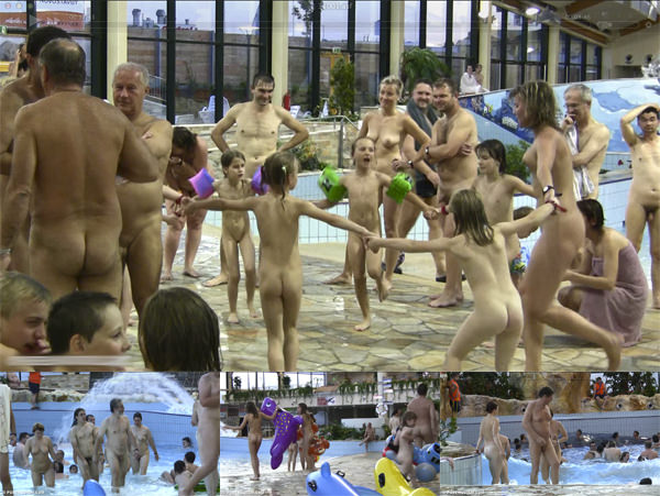 Purenudism HD video - children and parents nudists in the pool [WorldNudism]