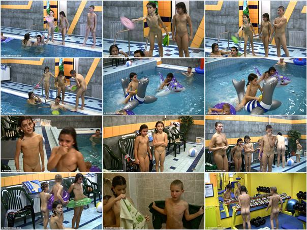 Video HD family nudism in the pool [WorldNudism]